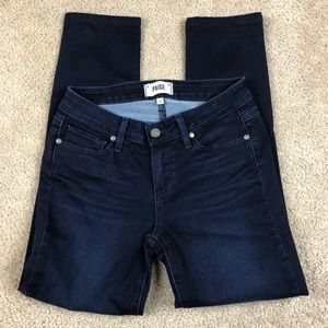 Paige SKYLINE ANKLE PEG Denim Jeans Skinny Dark